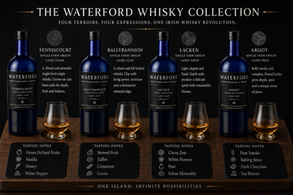 Waterford Peated Collection tasting set
