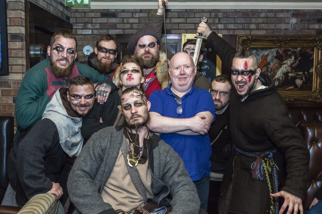 Stag party in costume at Revolution